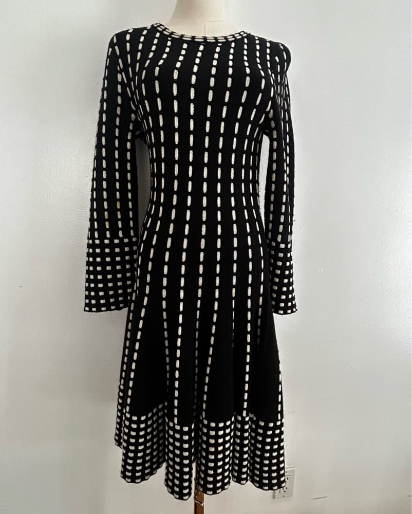 Illusion Modest Knit Dress - Image 1