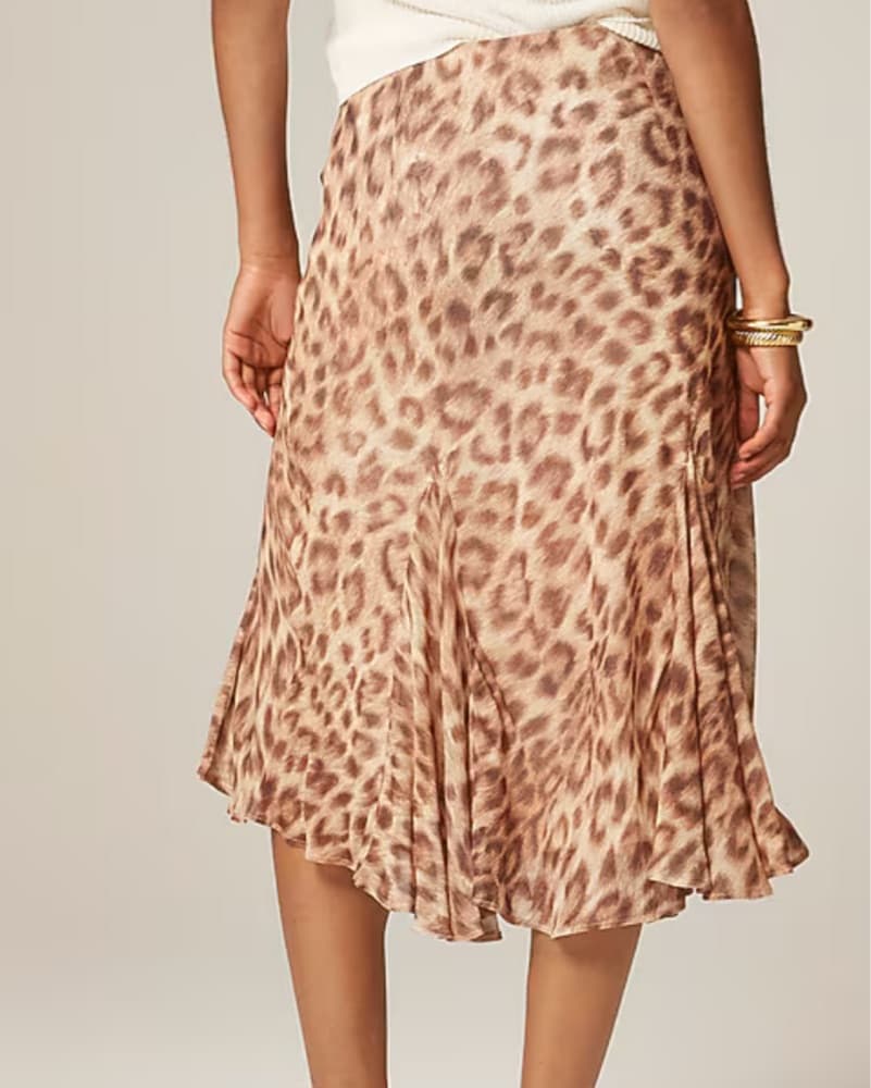 J Crew Leopard Print Midi Skirt - Image 2