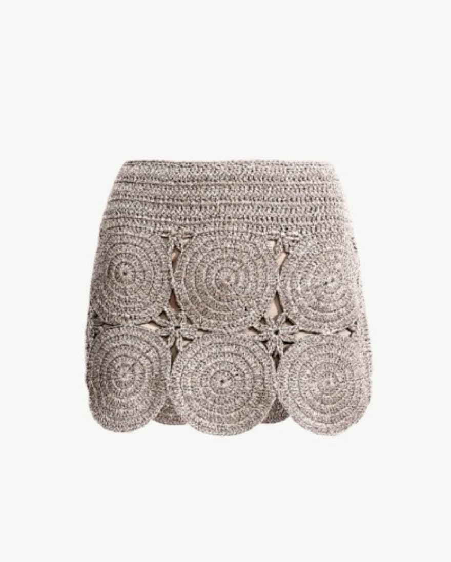 Simon Miller Beep Silver Mini Skirt  - Image 1