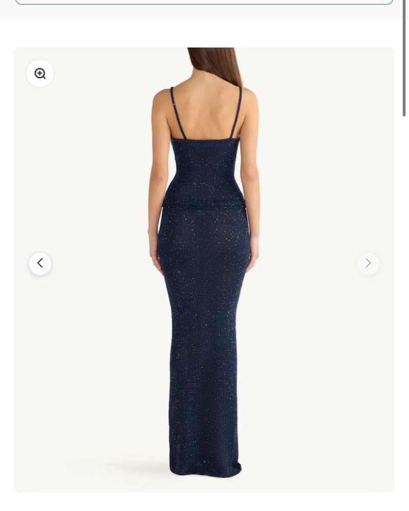 Asta Resort Carolina Cami And Skirt Navy - Image 2