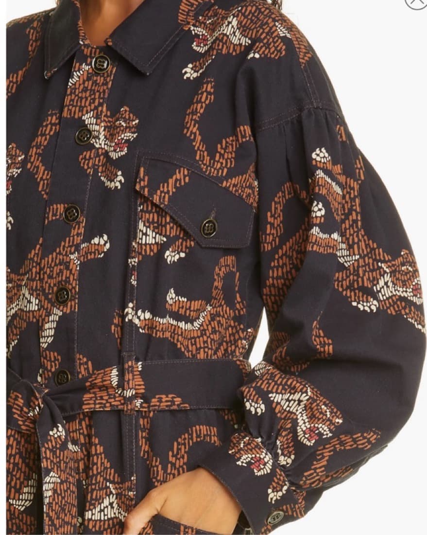 Farm Rio Leopard Print Cotton Jumpsuit - Image 2