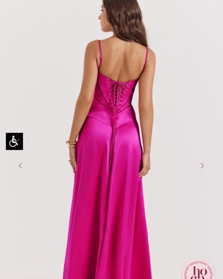 House Of CB Anabella Fuchsia Maxi Dress - Image 5