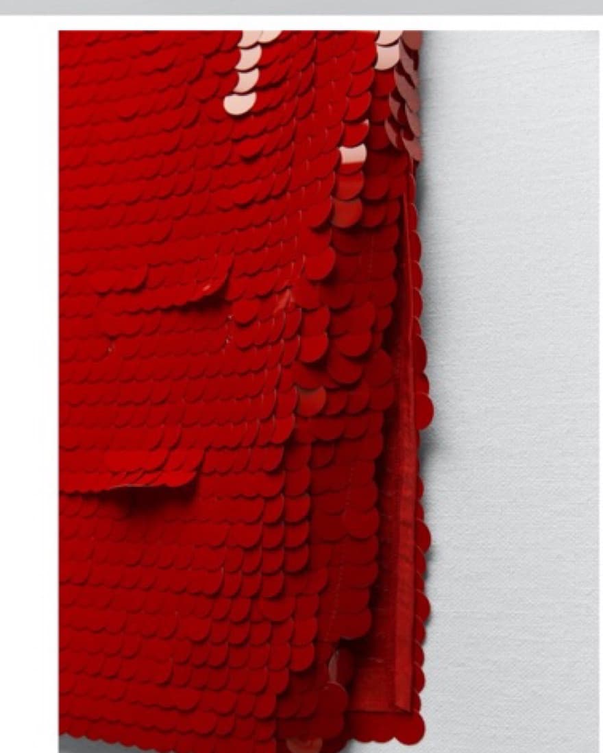 Red Sequin Holiday Skirt - Image 2