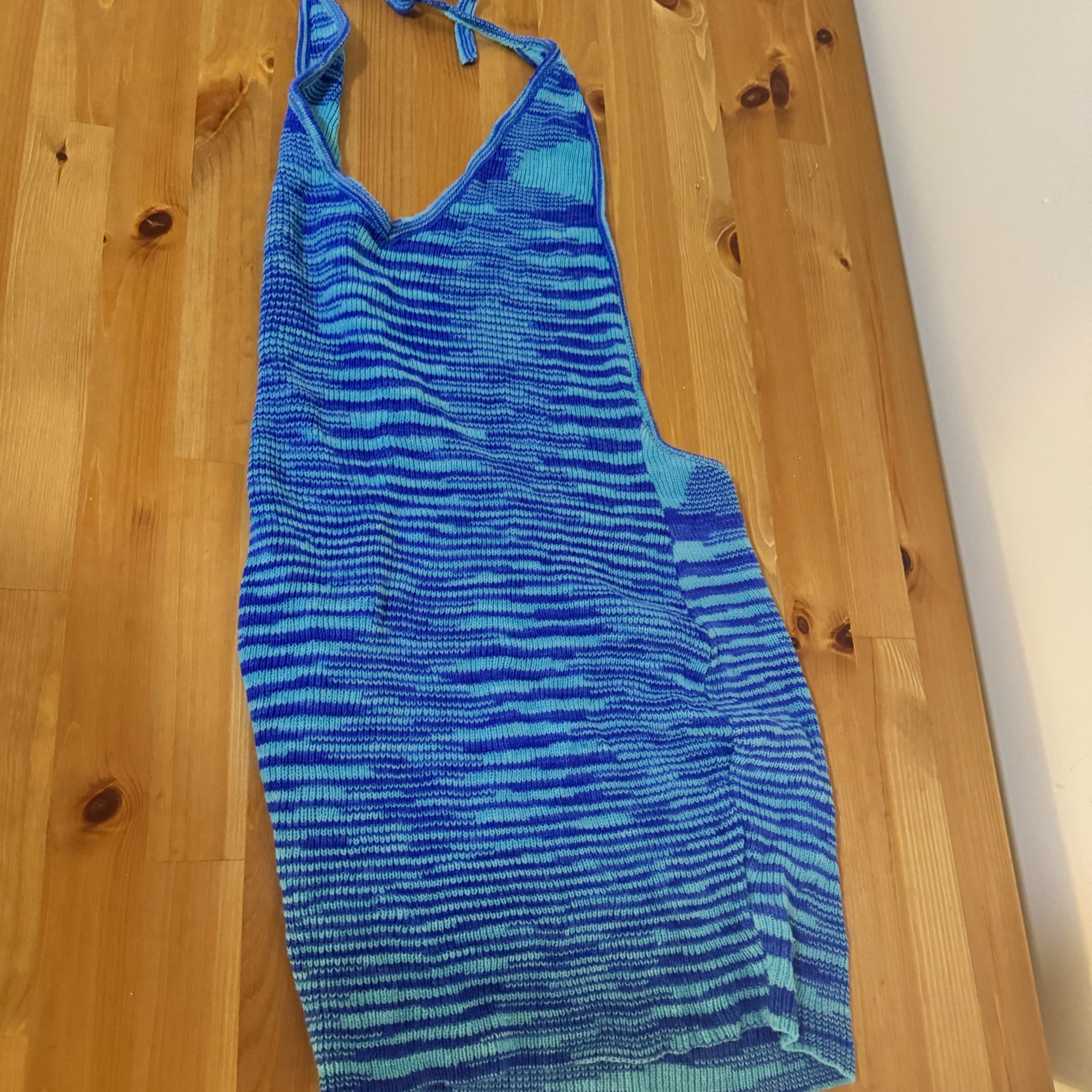 Verge Girl Blue Knit Dress - Image 2