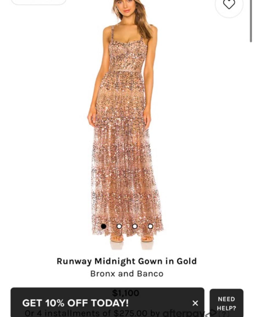 Runway Midnight Gown in Gold - Image 1