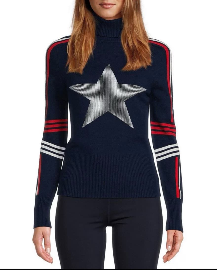 Turtleneck Star Sweater - Image 1