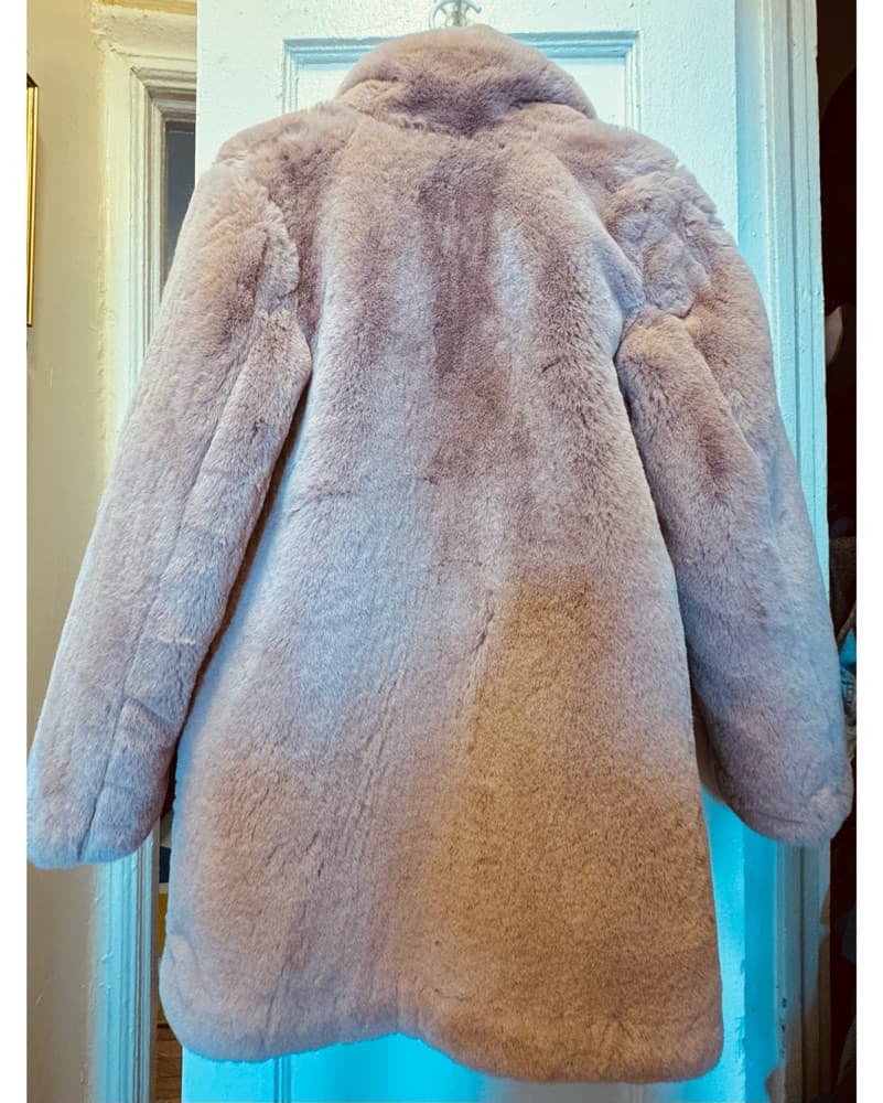 Faux Fur Pink Mob Wife Coat - Image 4