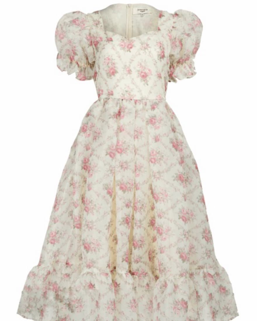 JessaKae Floral Chiffon Ruffle Midi - Image 2