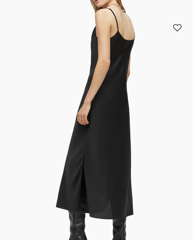 AllSaints Black Maxi Slip Dress - Image 3