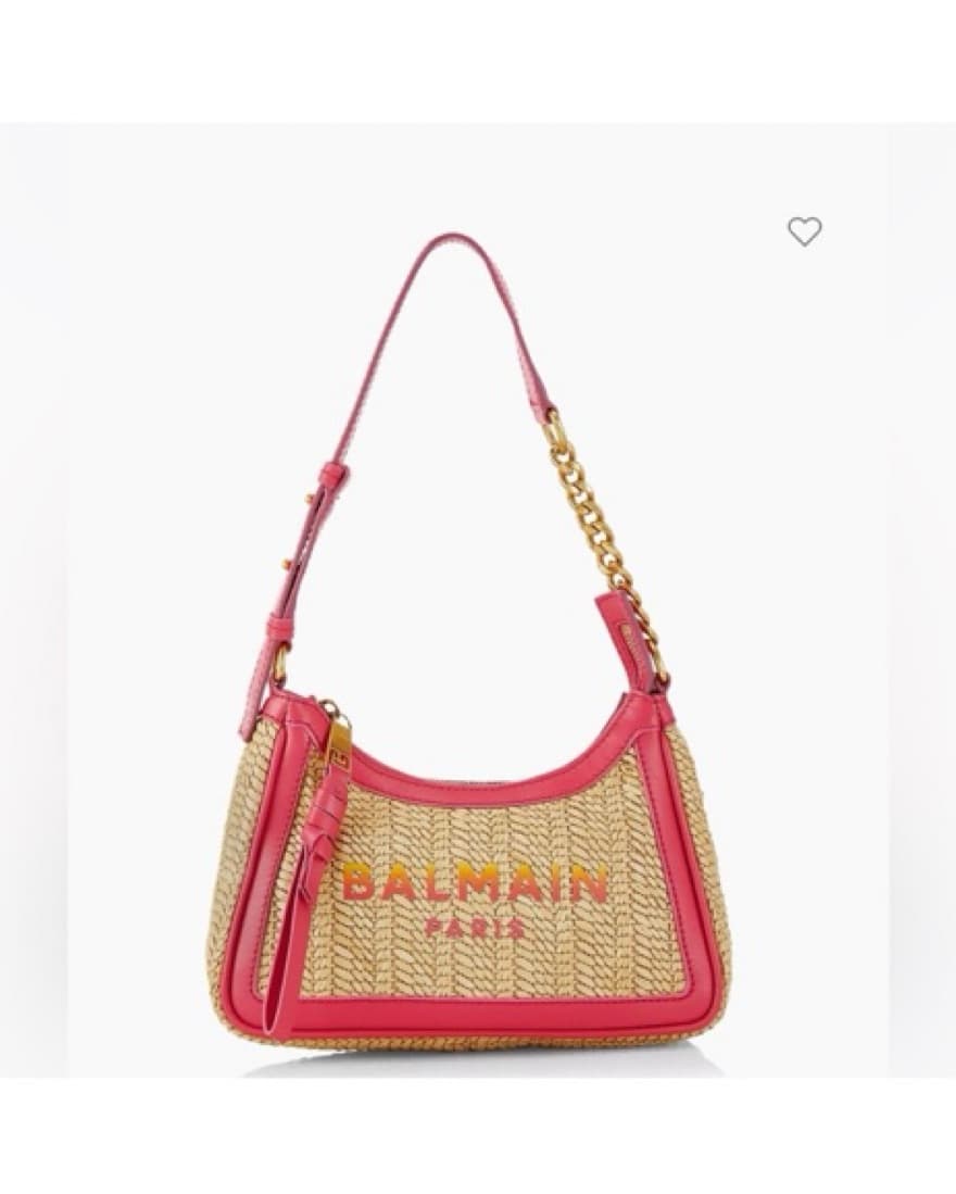 B Army Raffia Shoulder Bag Balmain  - Image 4