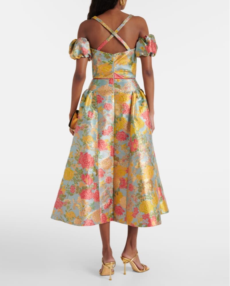 Markarian Floral brocade Dress - Image 3