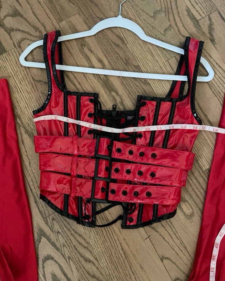 Dolls Kill Trickz N’ Treatz Red Corset - Image 3