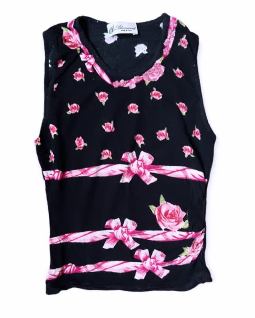 Blumarine Vintage Knit/Beaded Top - Image 2