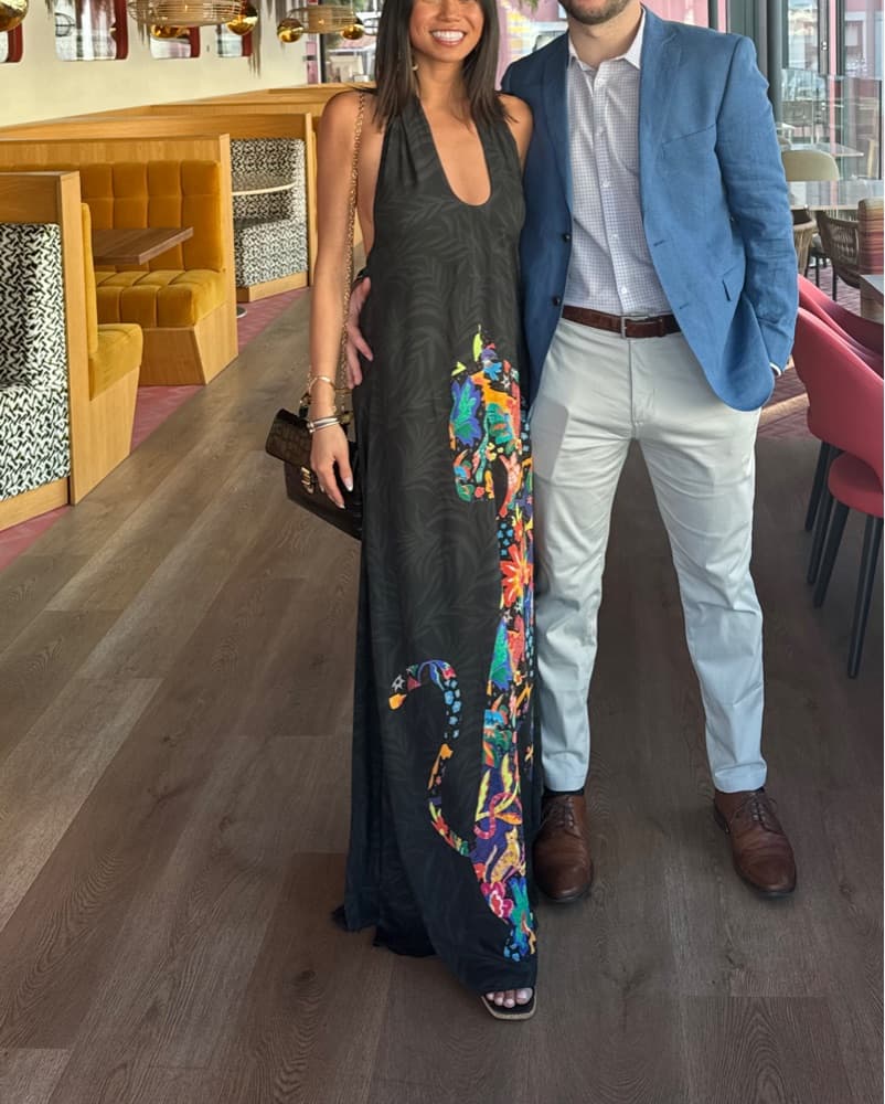 Unique Halter Maxi Dress - Image 4