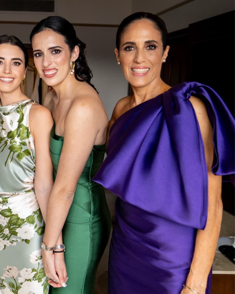 Solace london Purple One Shoulder Bow - Image 3