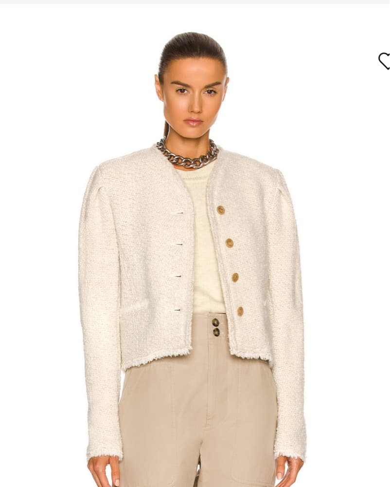 Isabel Marant Ivory Boucle Jacket - Image 1