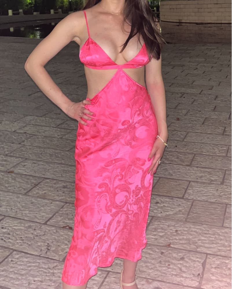 Fleur Du Mal Luxe Triangle Slip Dress - Image 3