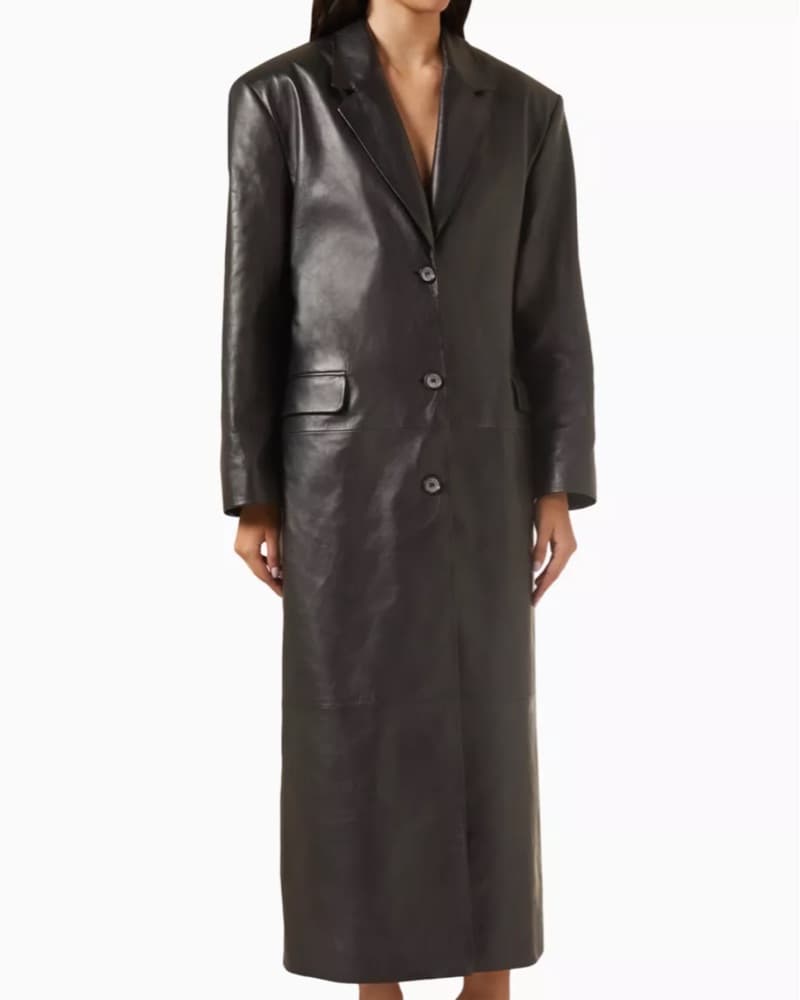 Magda Butrym Leather Coat - Image 1
