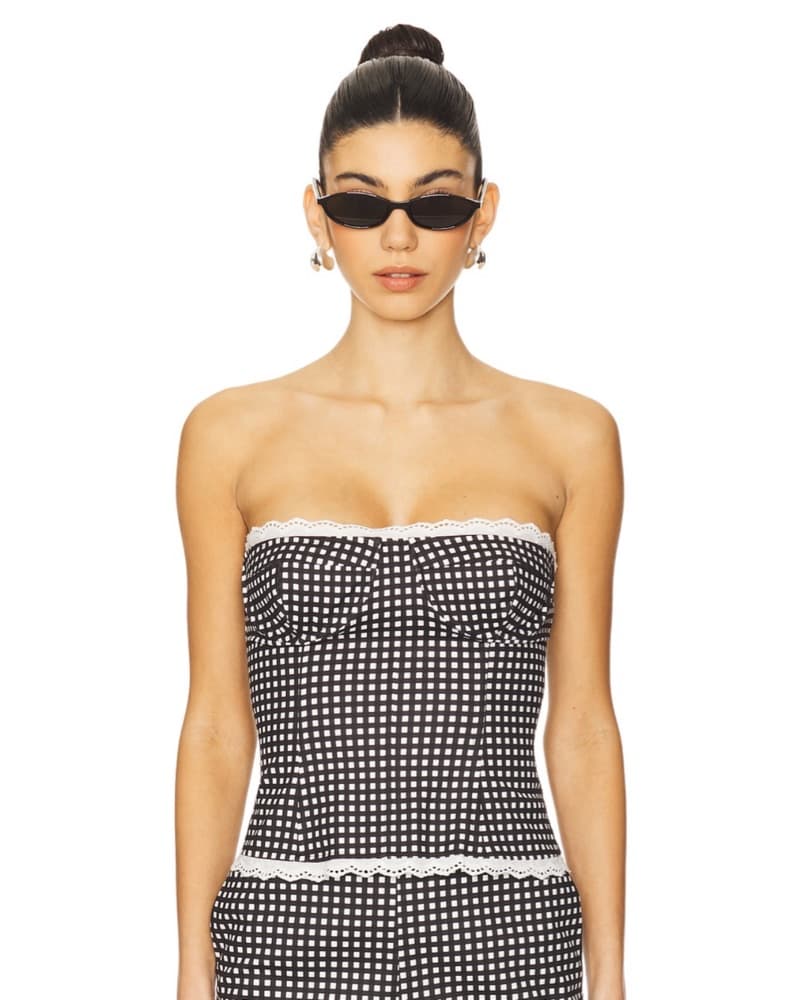 Weworewhat Gingham Corset - Image 3