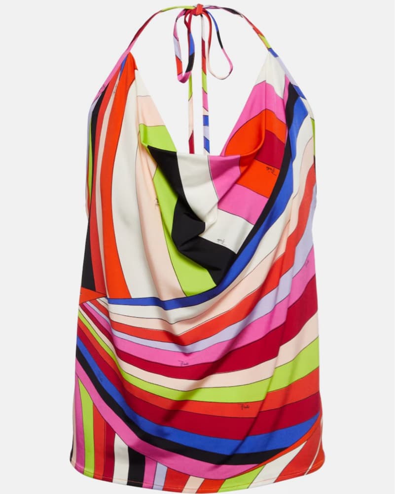 Pucci Irade Multicolor Halter Top - Image 1