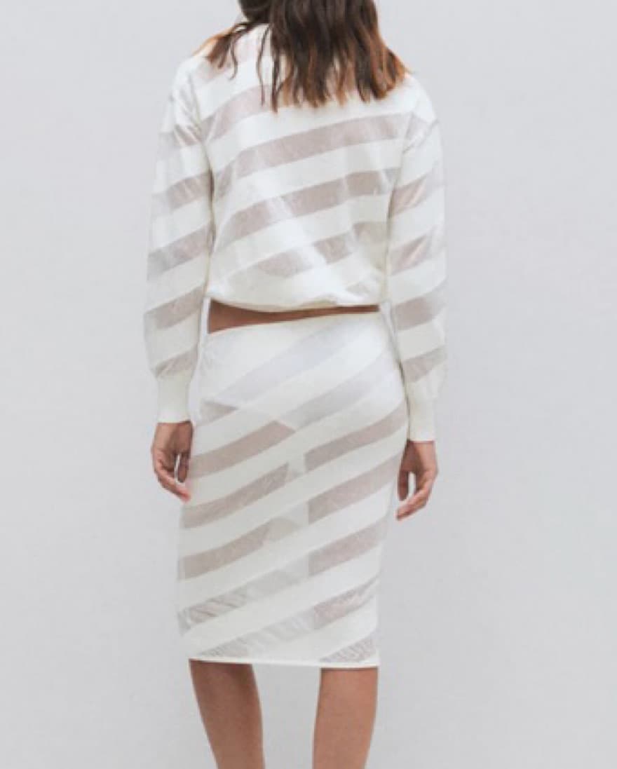GIMAGUAS ZEBARA SKIRT WHITE - Image 3