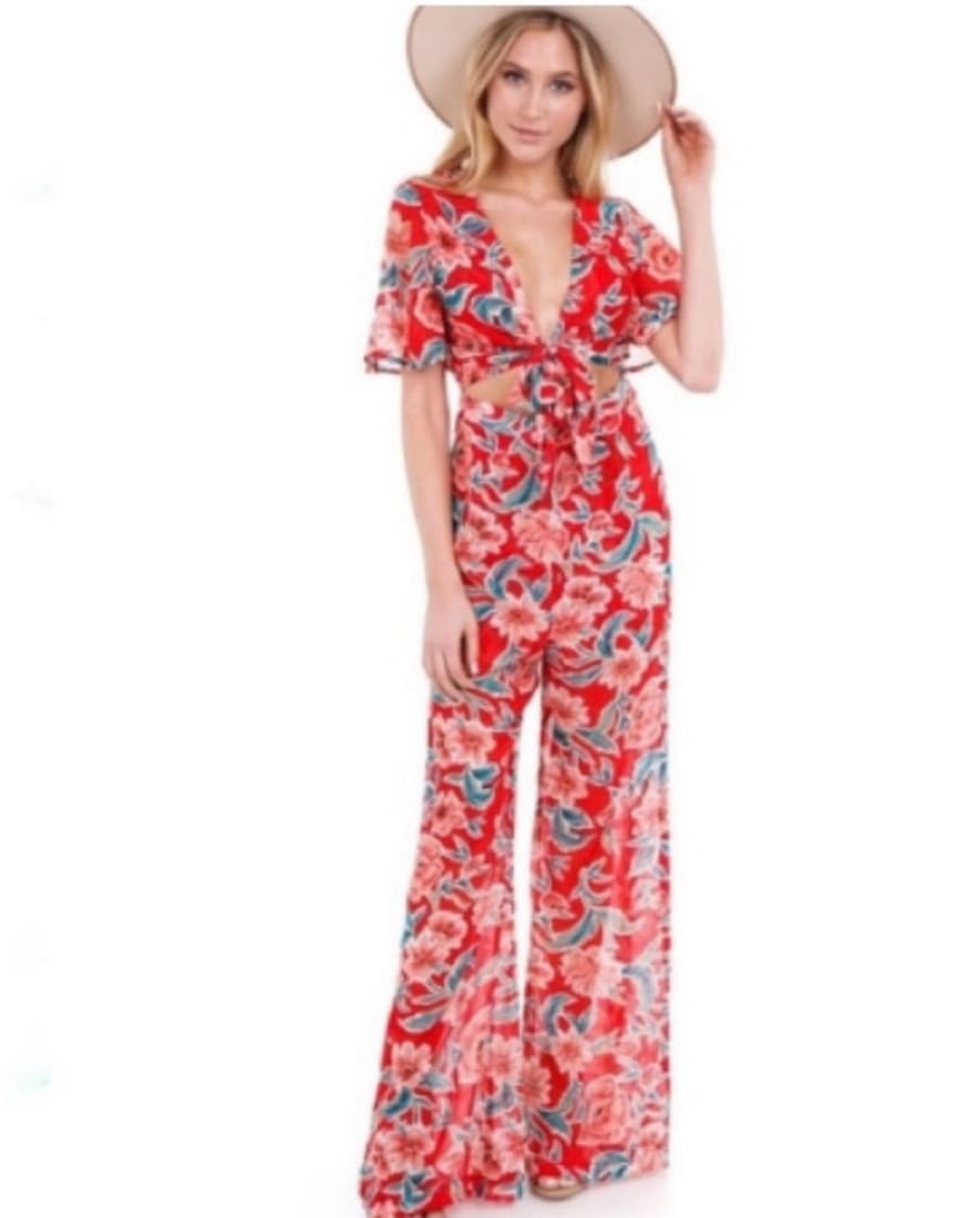 Floral CutOut Jumpsuit Show Me Your Mumu - Image 1