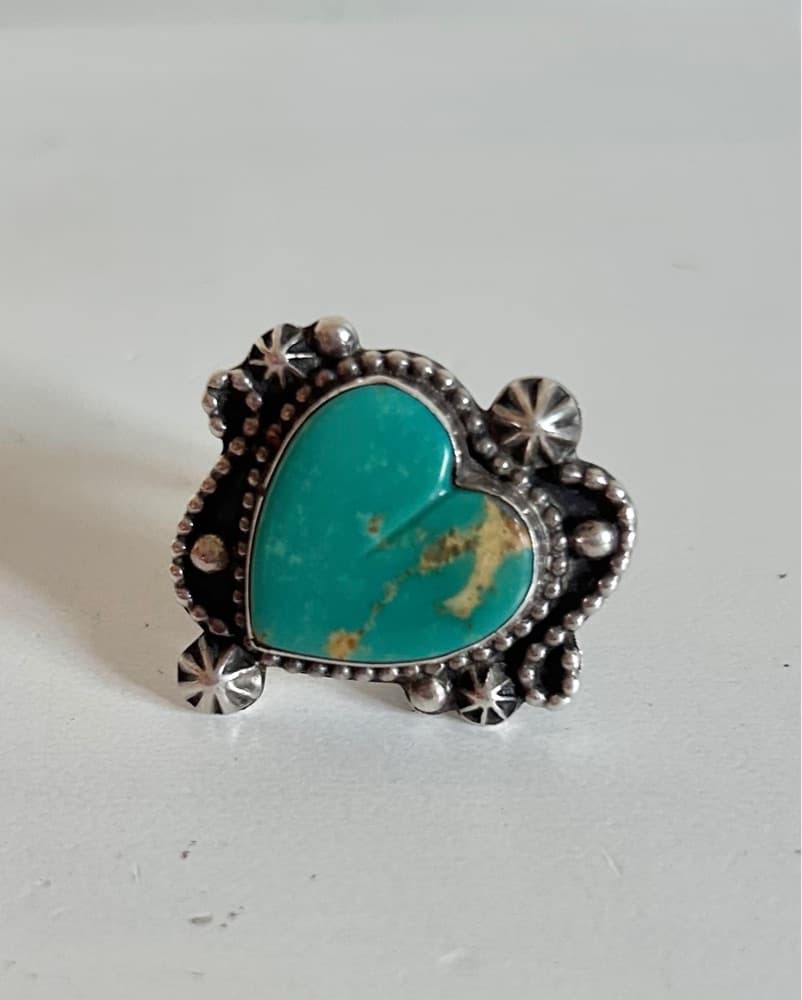 Native American Turquoise Ring - Image 1