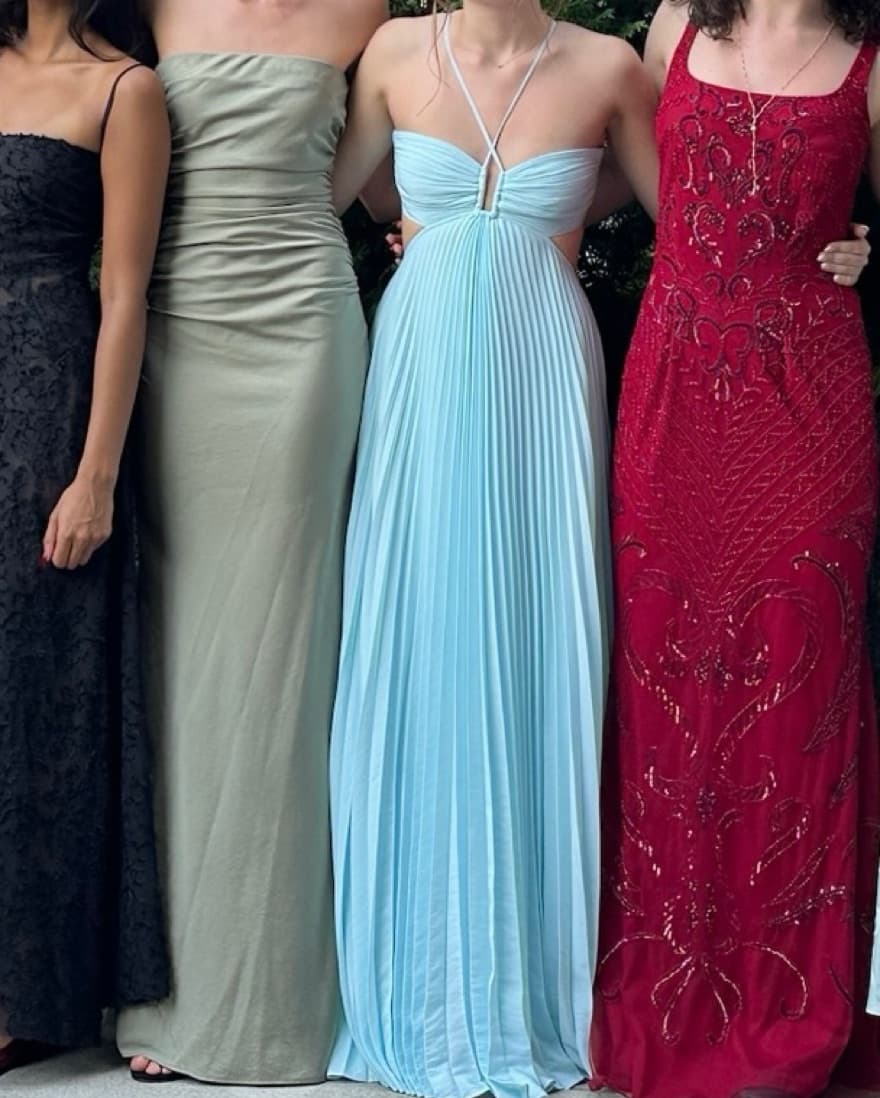 ALC Moira Matte Pleated Dress - Image 4