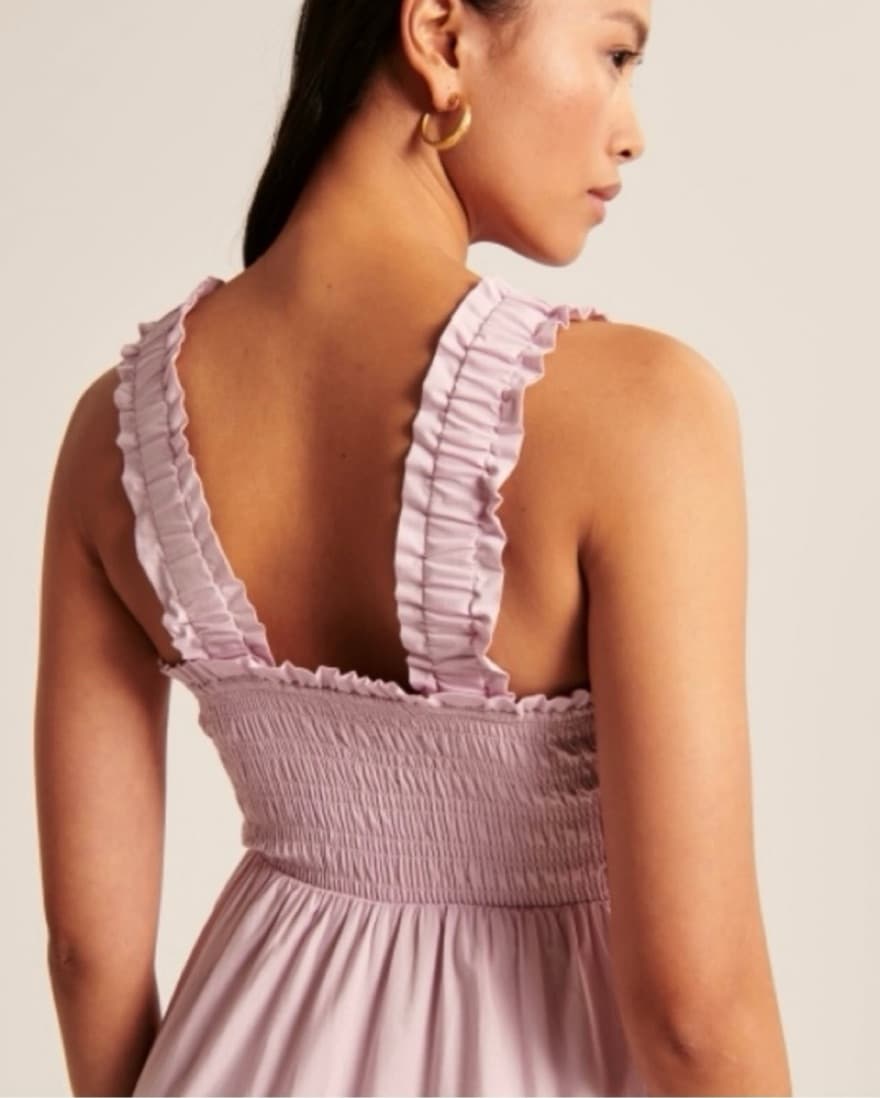 Women's Smocked Bodice Easy Maxi Dress - Image 4