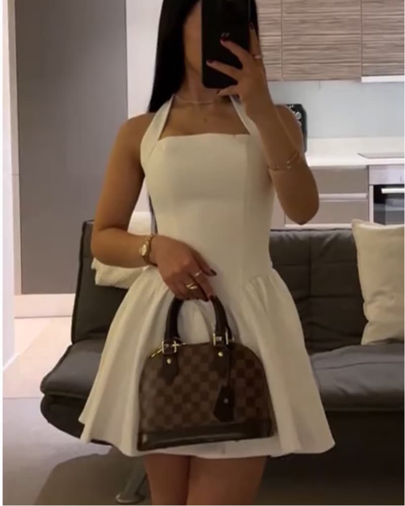 Heiress White Mini Dress - Image 2