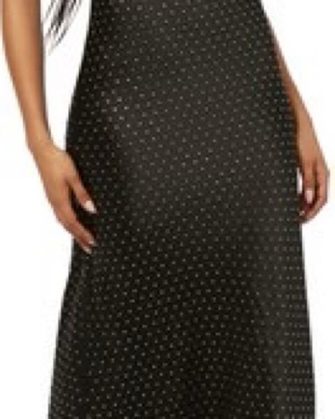 WeWoreWhat Black & Crystal Slip Dress - Image 4
