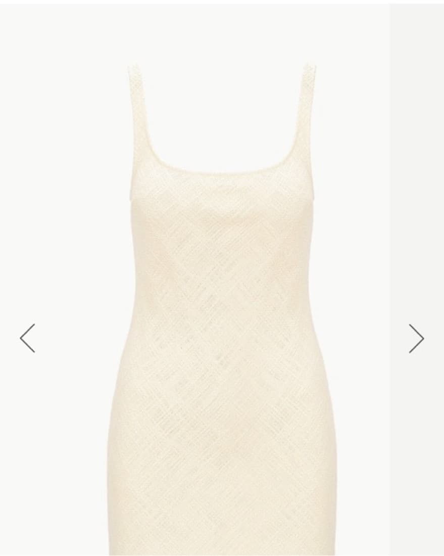 STAUD Tweed Dress In Ivory - Image 1