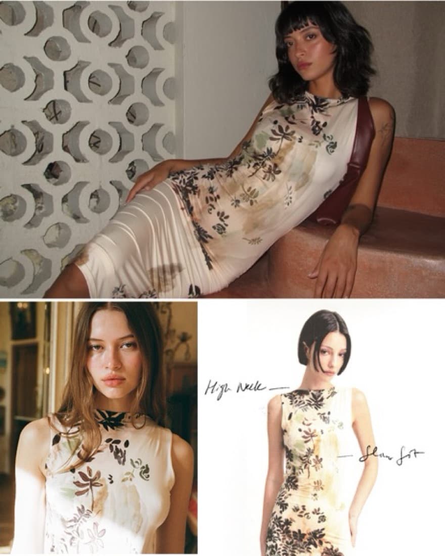 With Jean Syros Midi Dress in Mache - Image 5