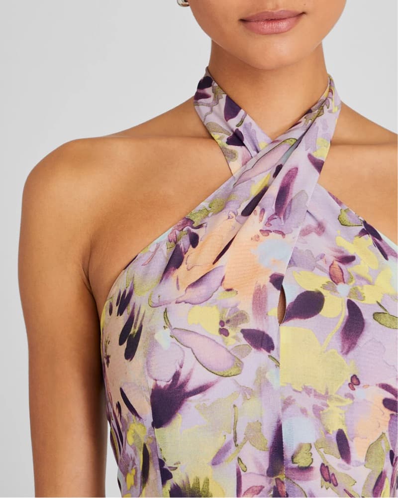 Club Monaco Georgette Tie Halter Top  - Image 4