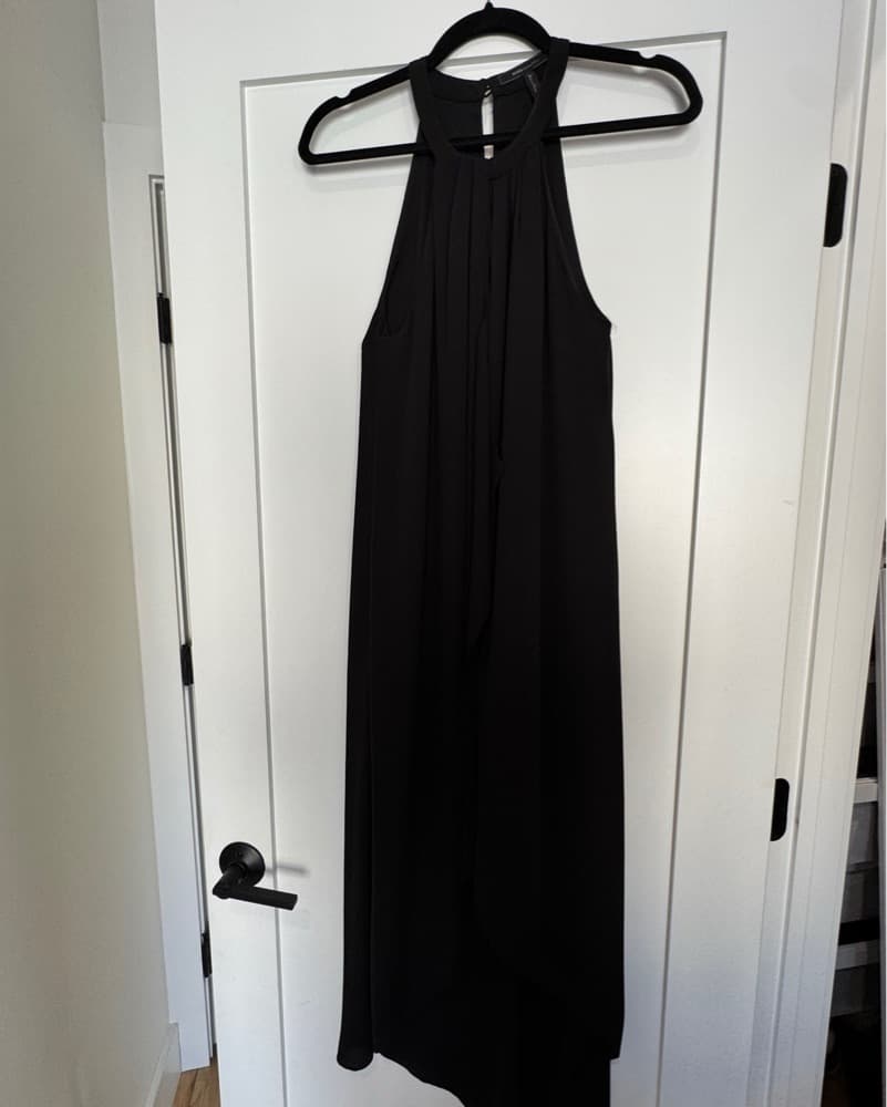 Elegant Black Halter Dress - Image 1