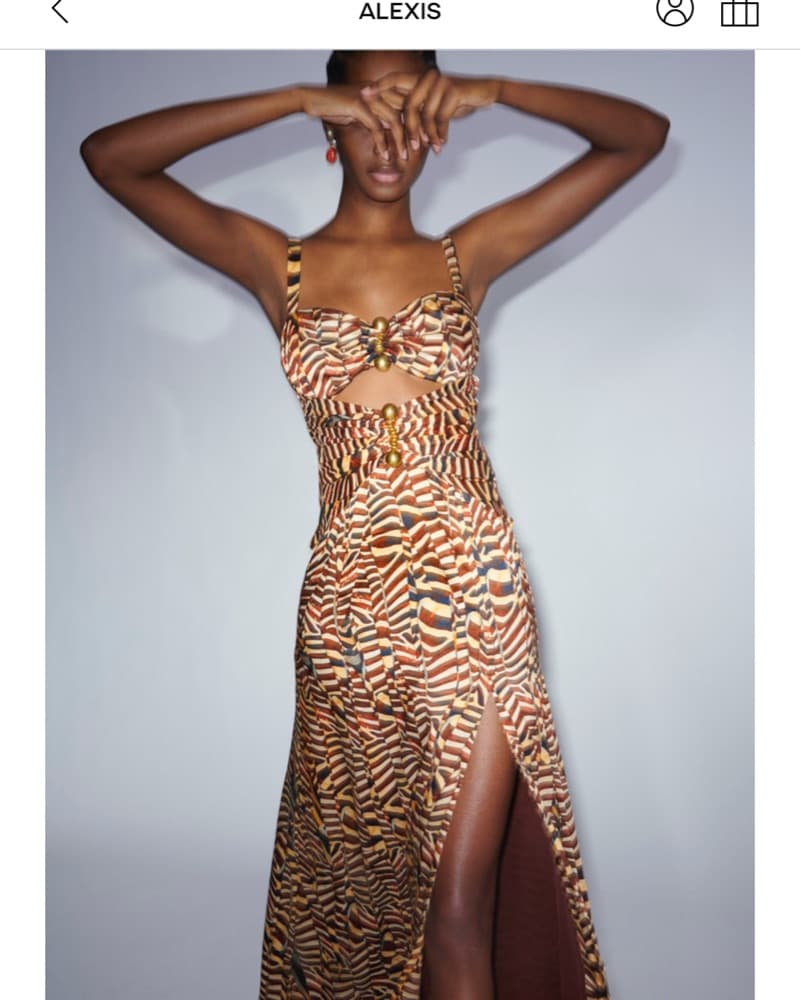 Alexis Size Small Morgada Midi Dress - Image 1