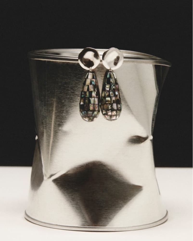 Siren Drop Earrings Abalone - Image 3