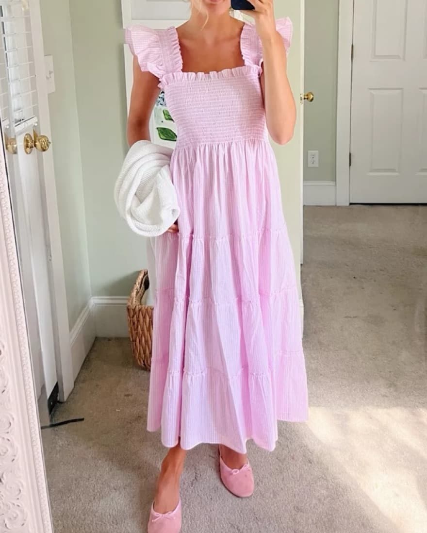 Hill house home pink gingham dress  - Image 2