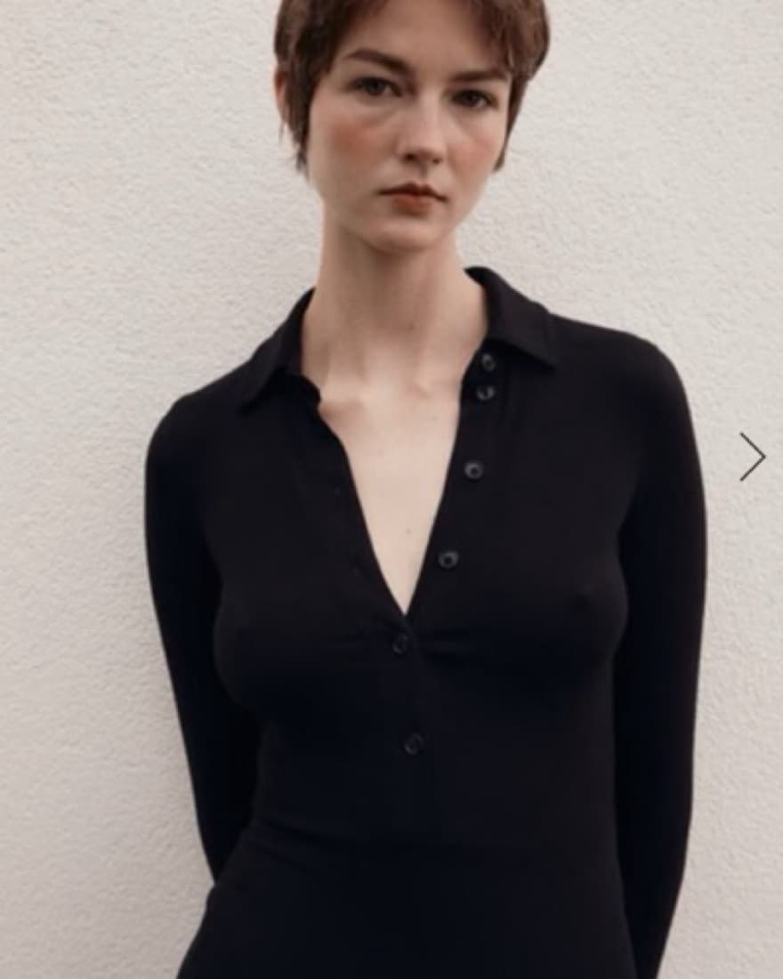 Ninety Percent Midi Black Dress - Image 2