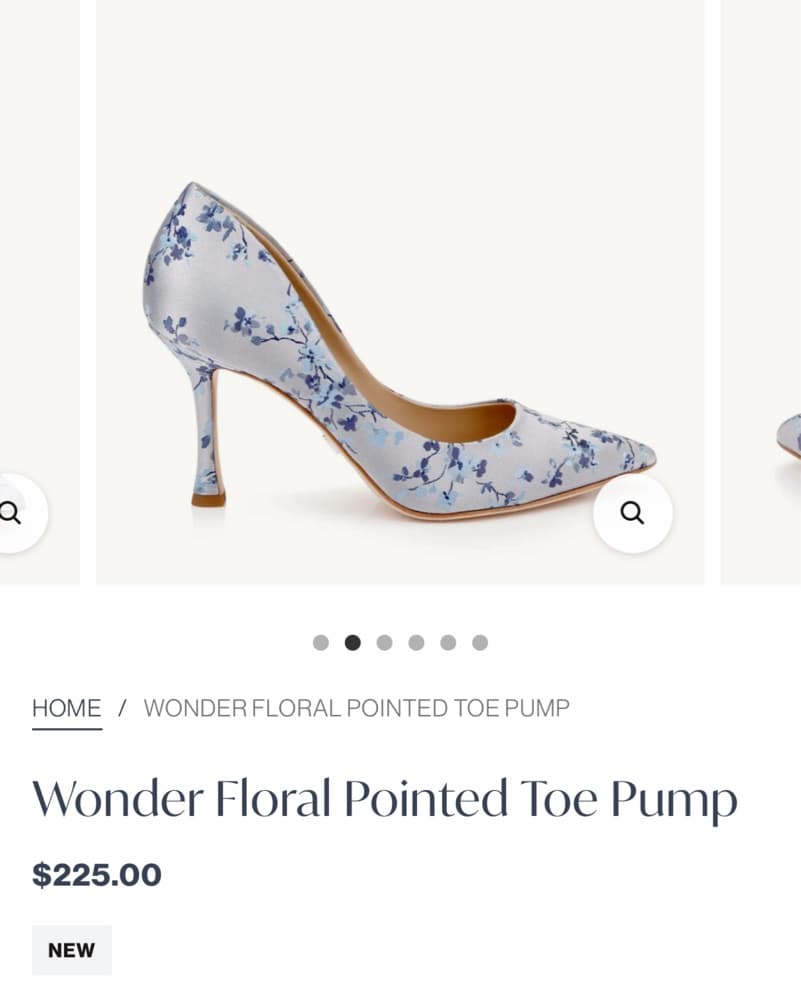Wonder Floral Pointed Toe Pump - Image 1