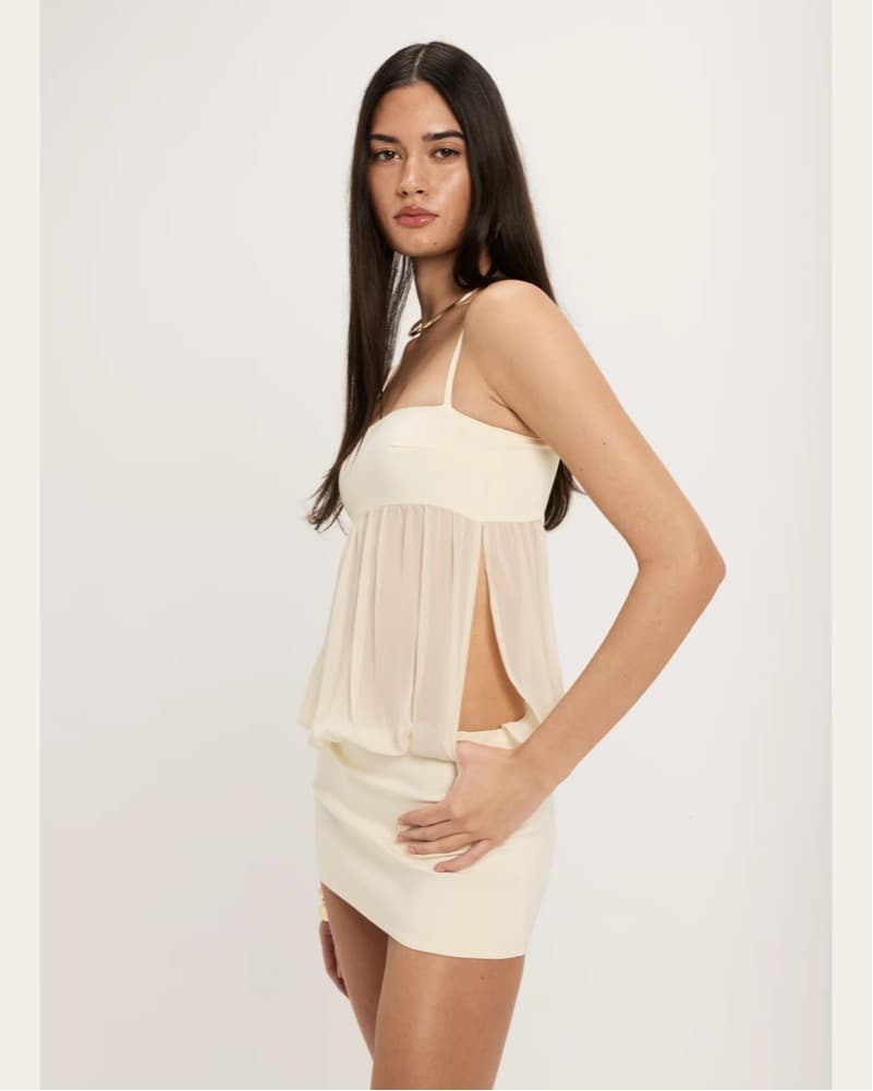 Ance Gria Romeo Dress In Cream  - Image 2