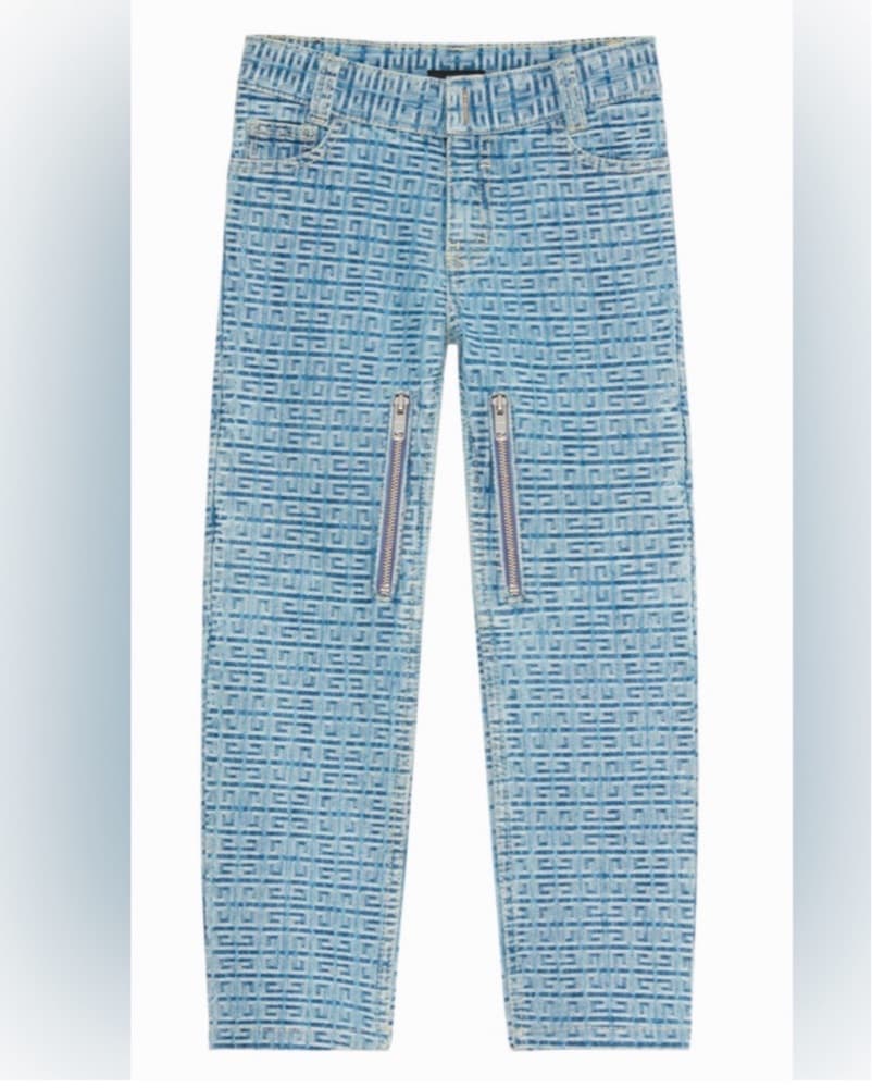 Givenchy Patterned Denim Pants - Image 1
