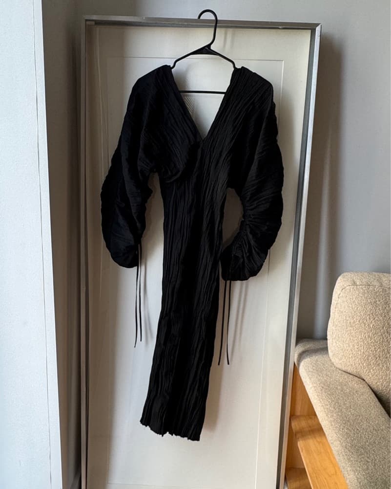 Black Voluminous Dress - Image 2