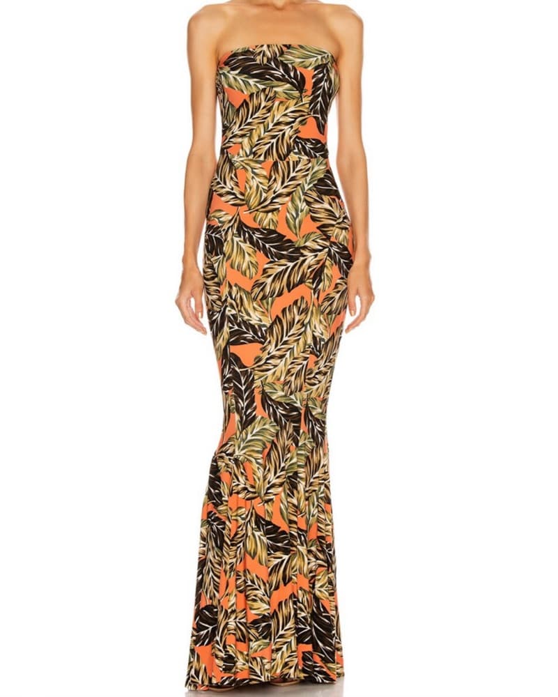 Norma Kamali Strapless Fishtail Dress - Image 2