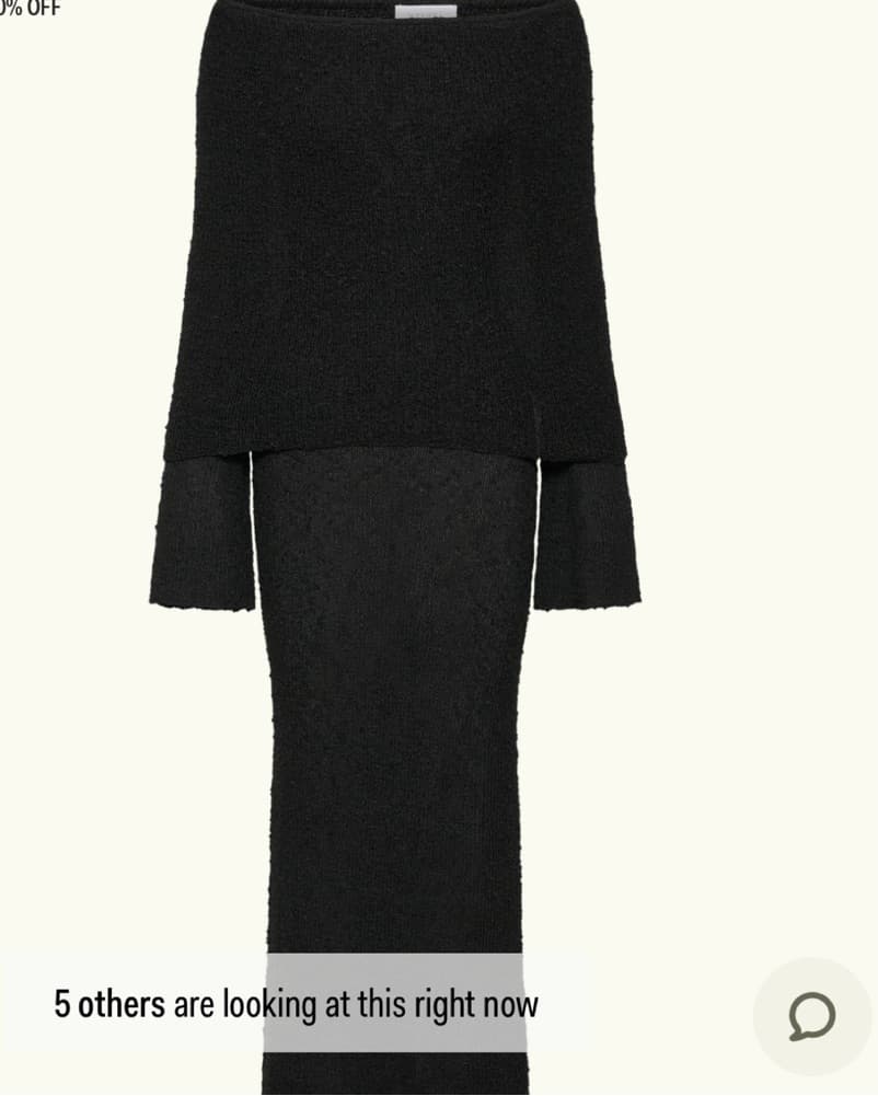 Marisol Off Shoulder Boucle Maxi Dress - Image 4