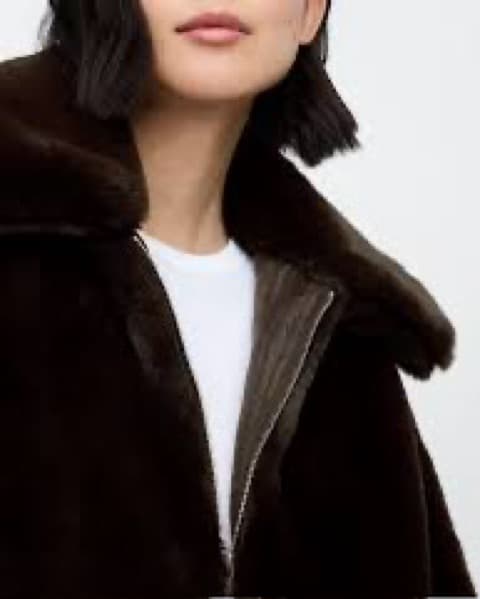 Brown faux fur jacket - Image 3