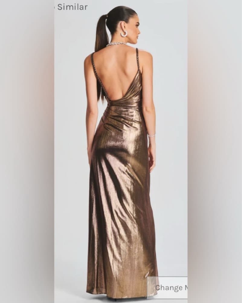 Retrofete Metallic Gown - Image 2
