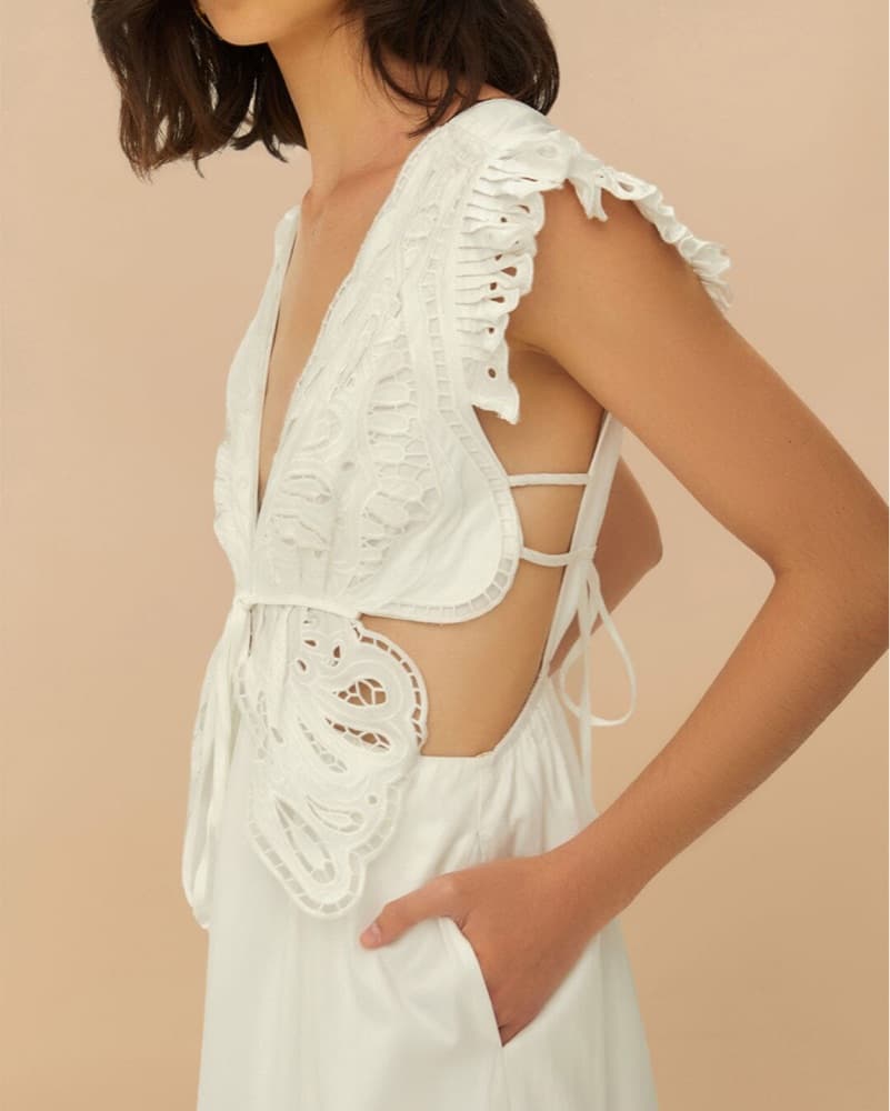 Farm Rio Butterfly Richelieu Dress - Image 4