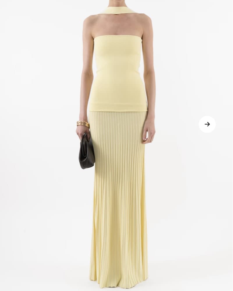 Arakii long yellow dress - Image 1