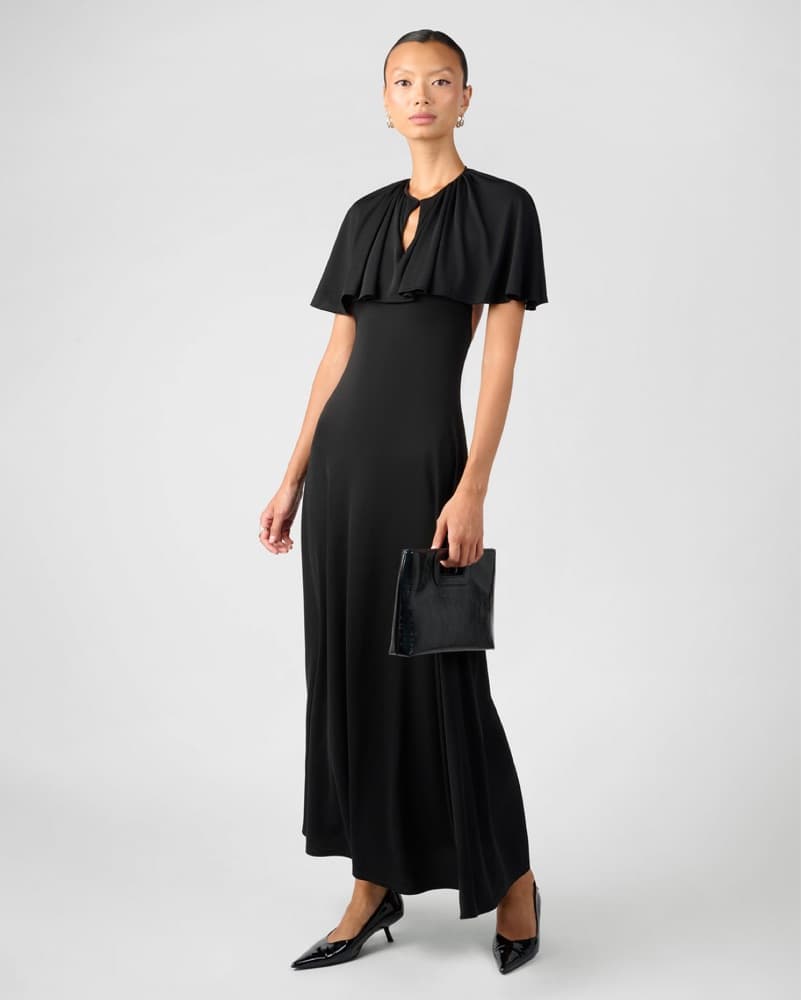 WeWoreWhat Black Cape Dress - Image 1